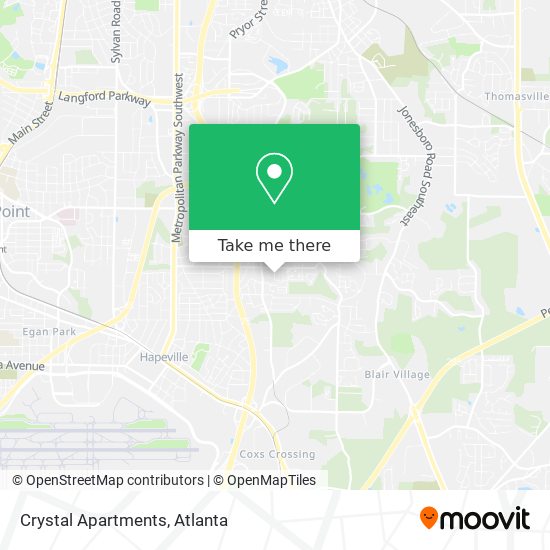 Mapa de Crystal Apartments