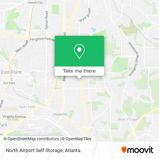 North Airport Self Storage map