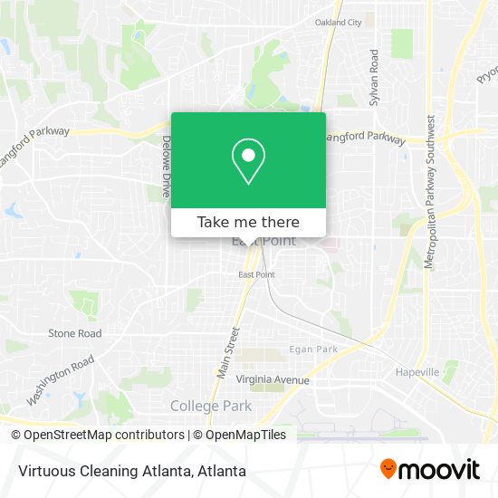 Mapa de Virtuous Cleaning Atlanta