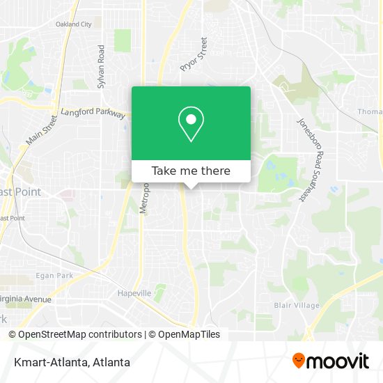 Kmart-Atlanta map