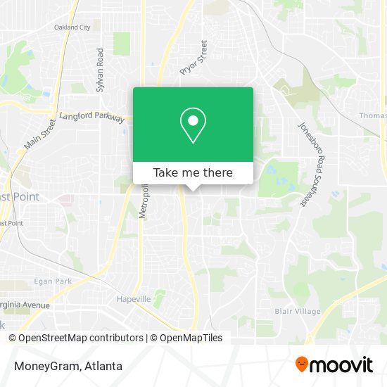 MoneyGram map