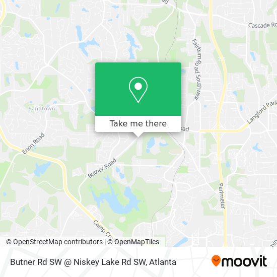 Mapa de Butner Rd SW @ Niskey Lake Rd SW