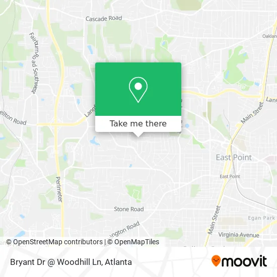 Mapa de Bryant Dr @ Woodhill Ln