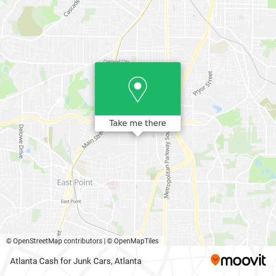 Mapa de Atlanta Cash for Junk Cars