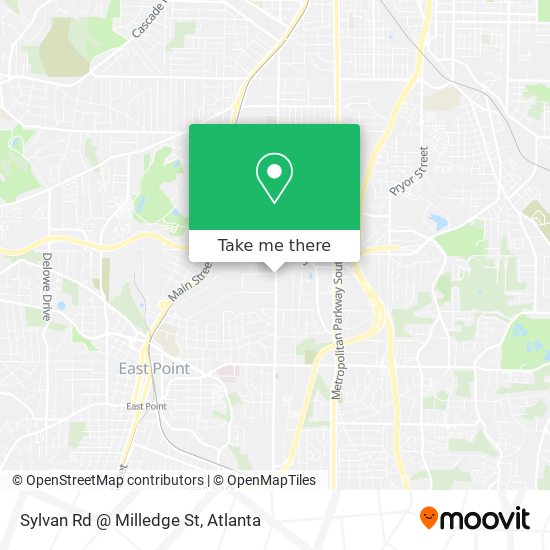 Sylvan Rd @ Milledge St map