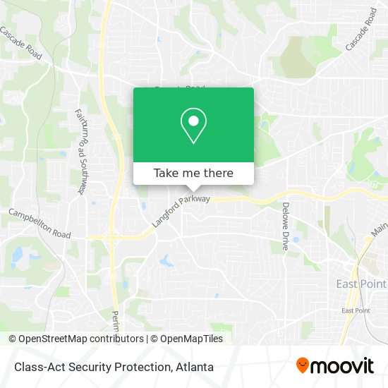 Class-Act Security Protection map