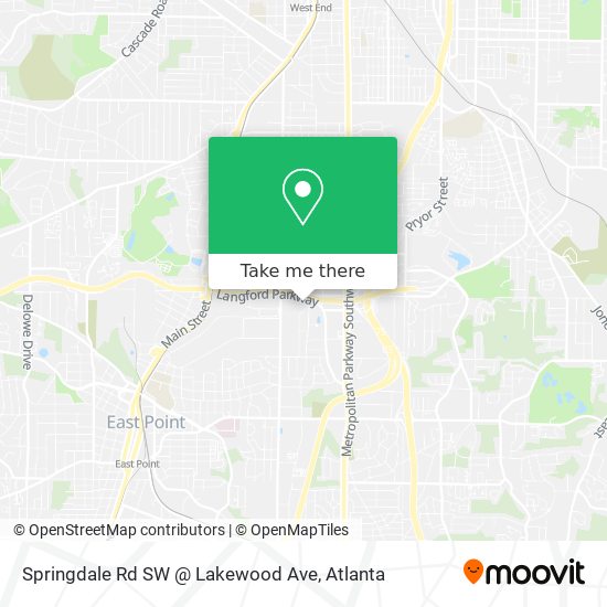 Springdale Rd SW @ Lakewood Ave map