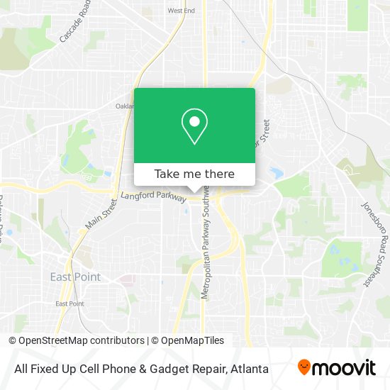 All Fixed Up Cell Phone & Gadget Repair map