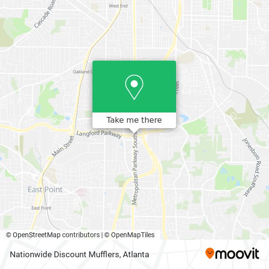 Mapa de Nationwide Discount Mufflers