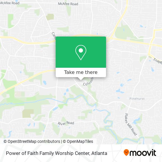 Mapa de Power of Faith Family Worship Center