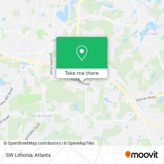 SW Lithonia map