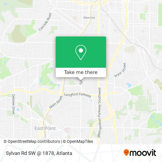 Sylvan Rd SW @ 1878 map