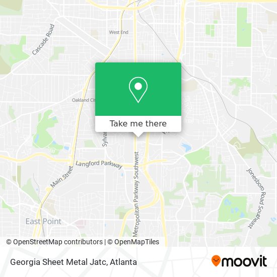 Mapa de Georgia Sheet Metal Jatc
