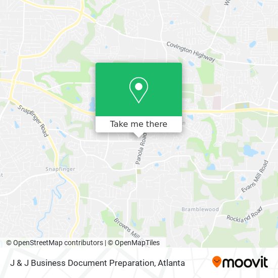 J & J Business Document Preparation map