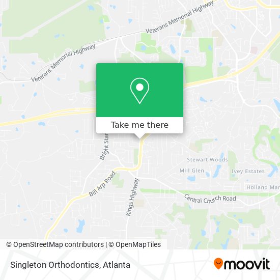 Singleton Orthodontics map