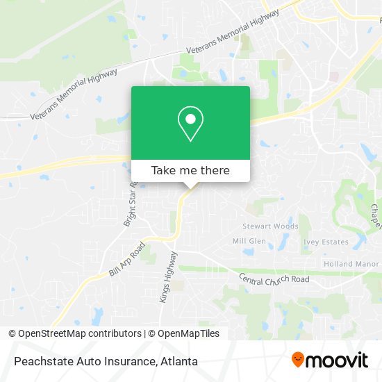 Mapa de Peachstate Auto Insurance
