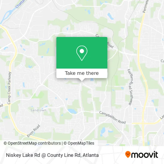 Niskey Lake Rd @ County Line Rd map