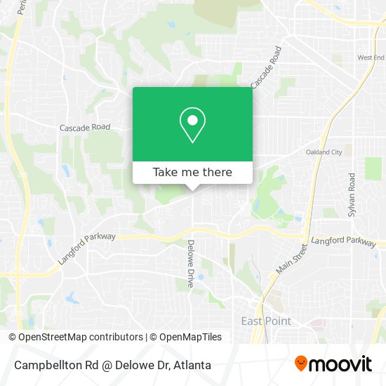 Campbellton Rd @ Delowe Dr map