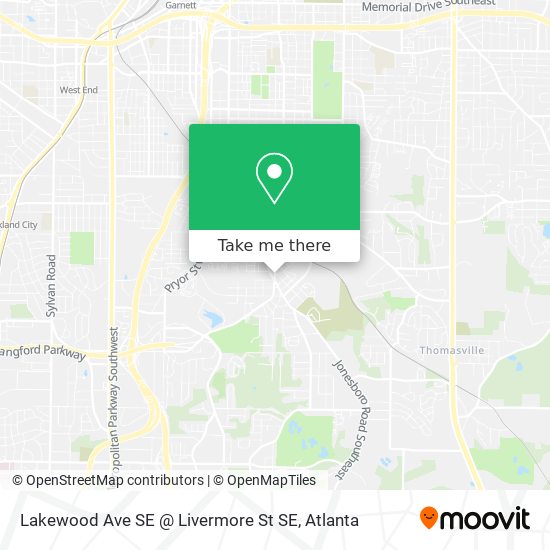 Mapa de Lakewood Ave SE @ Livermore St SE