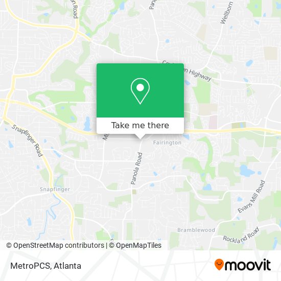 MetroPCS map