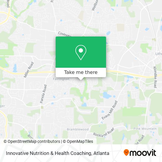 Innovative Nutrition & Health Coaching map