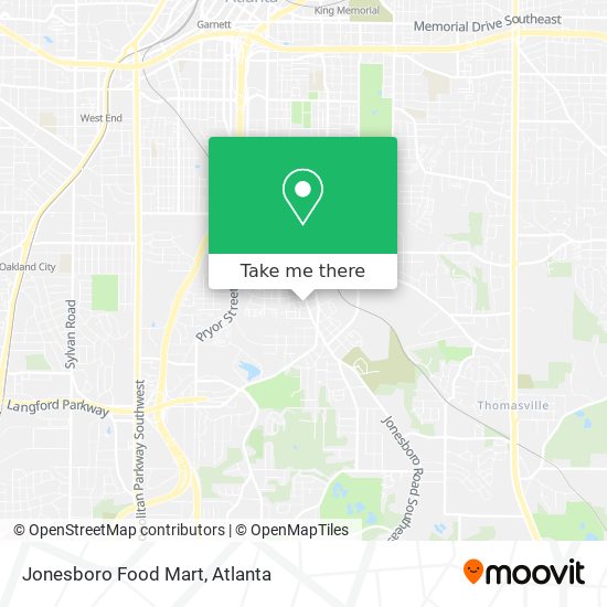 Mapa de Jonesboro Food Mart