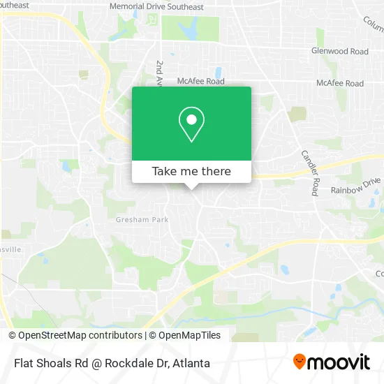 Mapa de Flat Shoals Rd @ Rockdale Dr