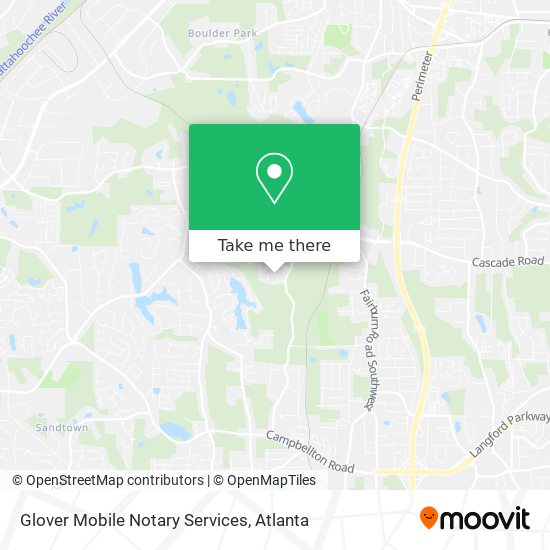 Mapa de Glover Mobile Notary Services