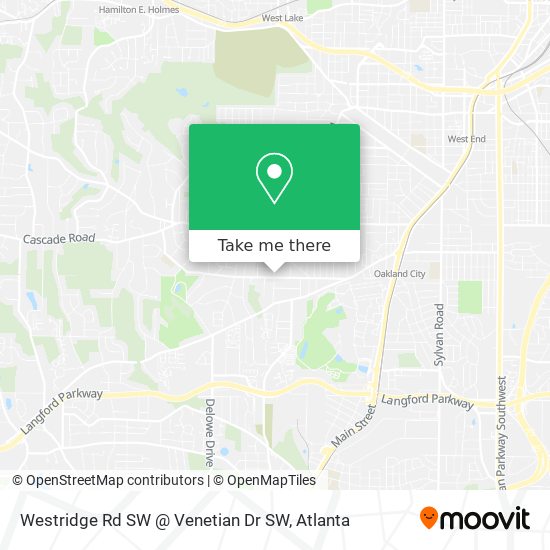 Mapa de Westridge Rd SW @ Venetian Dr SW