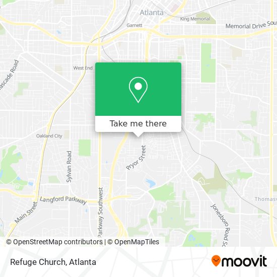 Refuge Church map