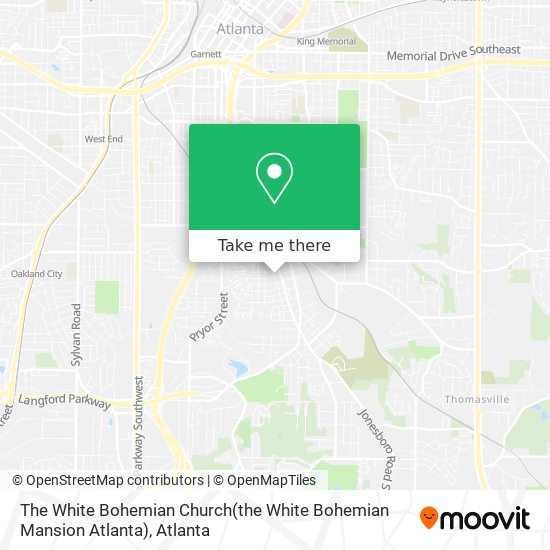 The White Bohemian Church(the White Bohemian Mansion Atlanta) map