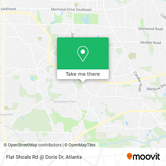 Flat Shoals Rd @ Doris Dr map