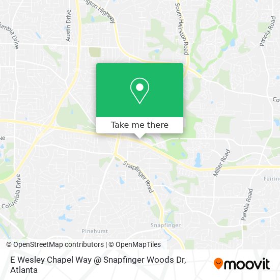 E Wesley Chapel Way @ Snapfinger Woods Dr map