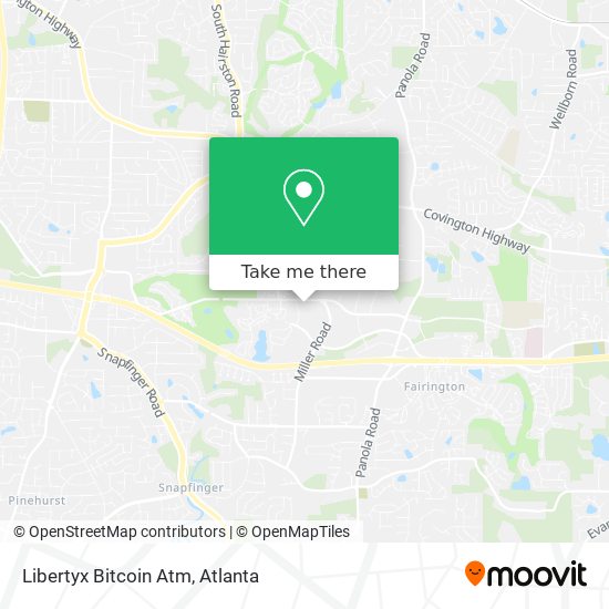 Mapa de Libertyx Bitcoin Atm