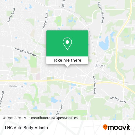 LNC Auto Body map