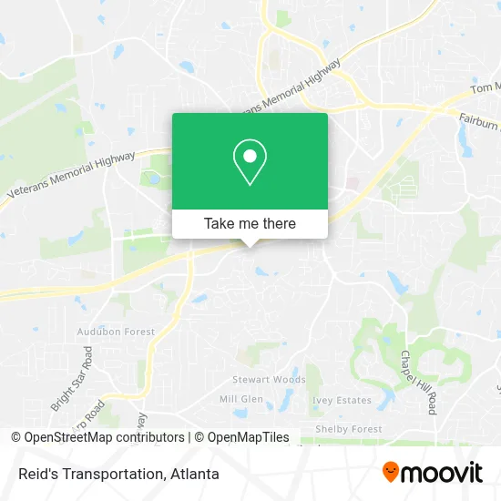 Reid's Transportation map