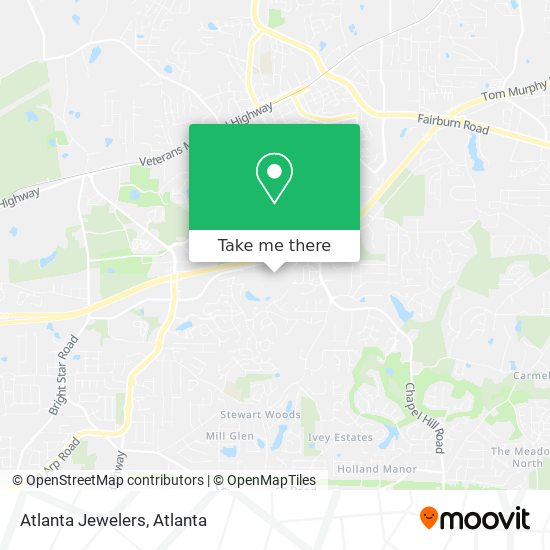 Atlanta Jewelers map