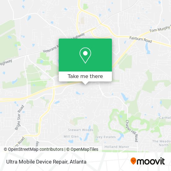 Ultra Mobile Device Repair map