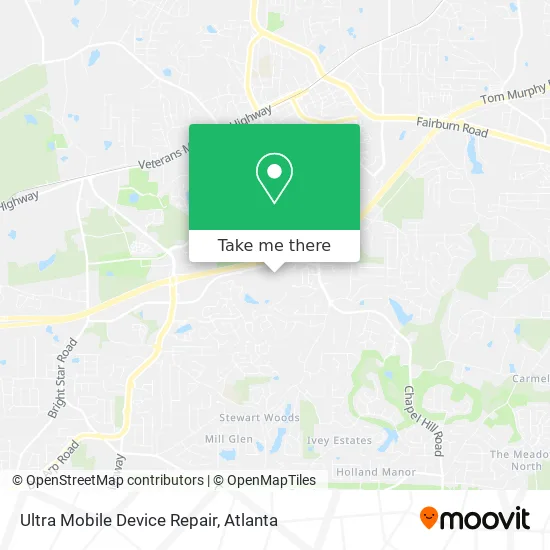 Ultra Mobile Device Repair map