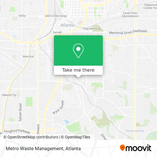 Metro Waste Management map