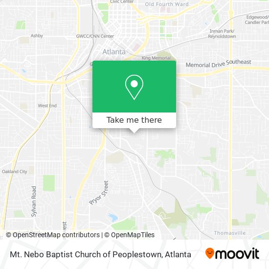 Mapa de Mt. Nebo Baptist Church of Peoplestown