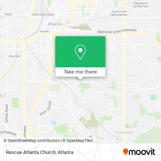 Rescue Atlanta Church map