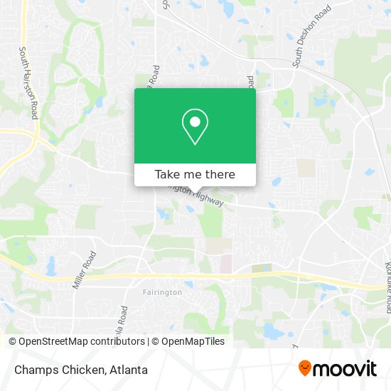 Champs Chicken map