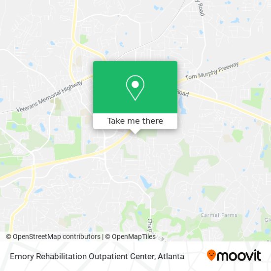 Emory Rehabilitation Outpatient Center map