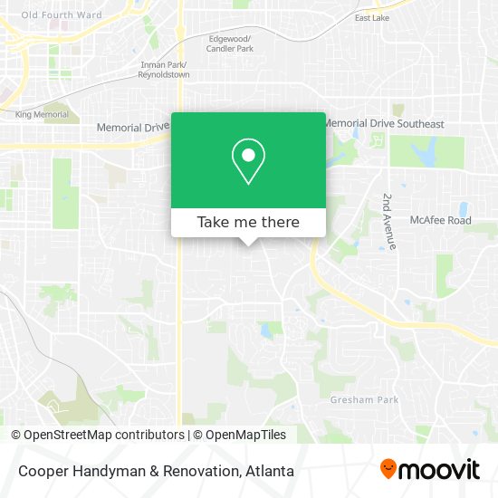 Mapa de Cooper Handyman & Renovation