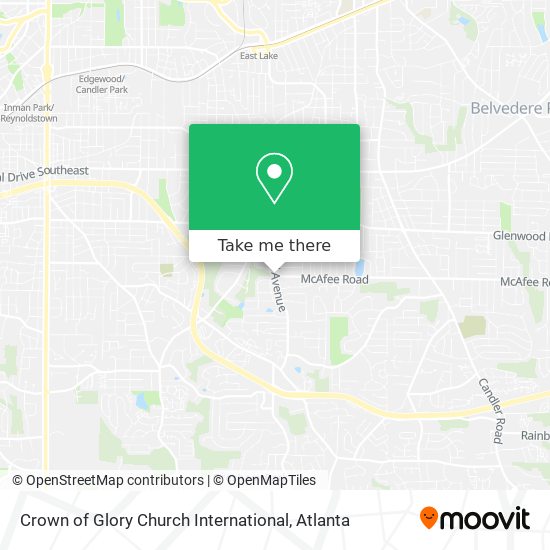 Crown of Glory Church International map