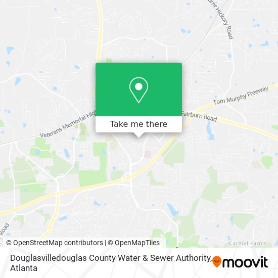 Mapa de Douglasvilledouglas County Water & Sewer Authority