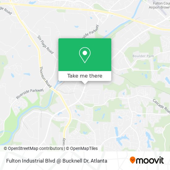 Mapa de Fulton Industrial Blvd @ Bucknell Dr