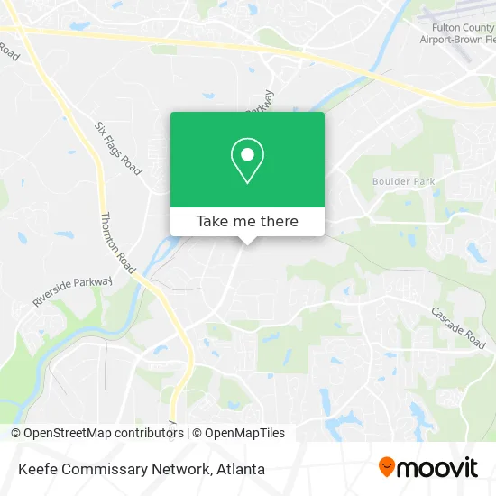 Keefe Commissary Network map