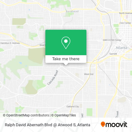 Ralph David Abernath Blvd @ Atwood S map